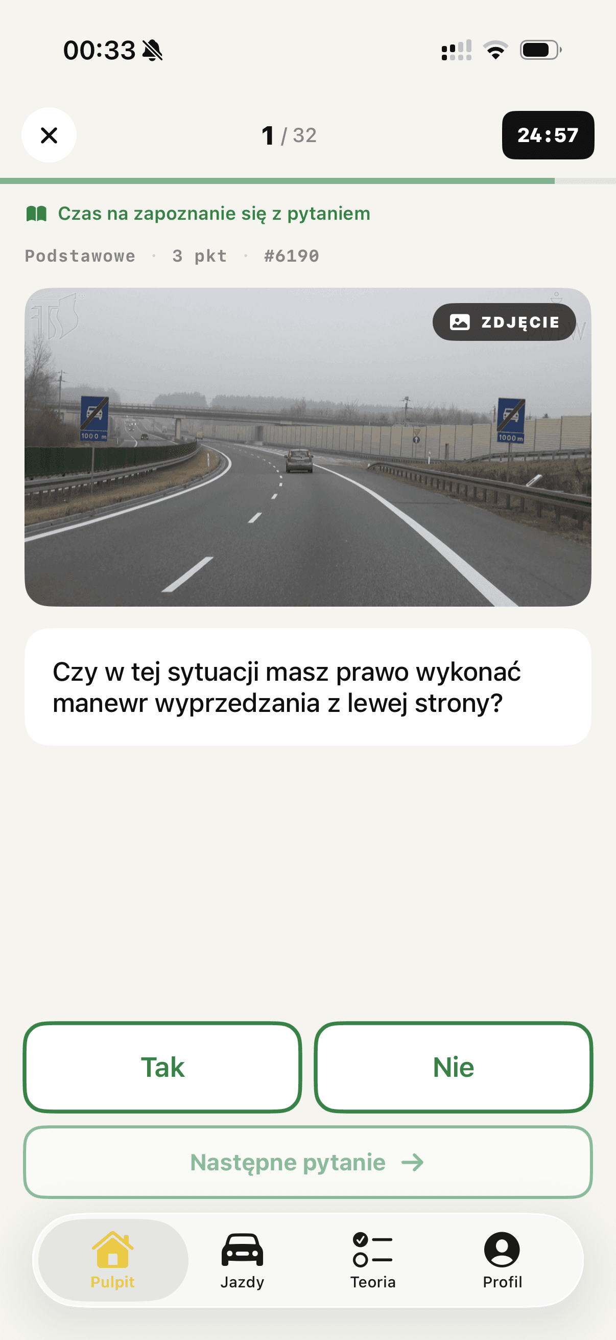 Pytanie z testu państwowego